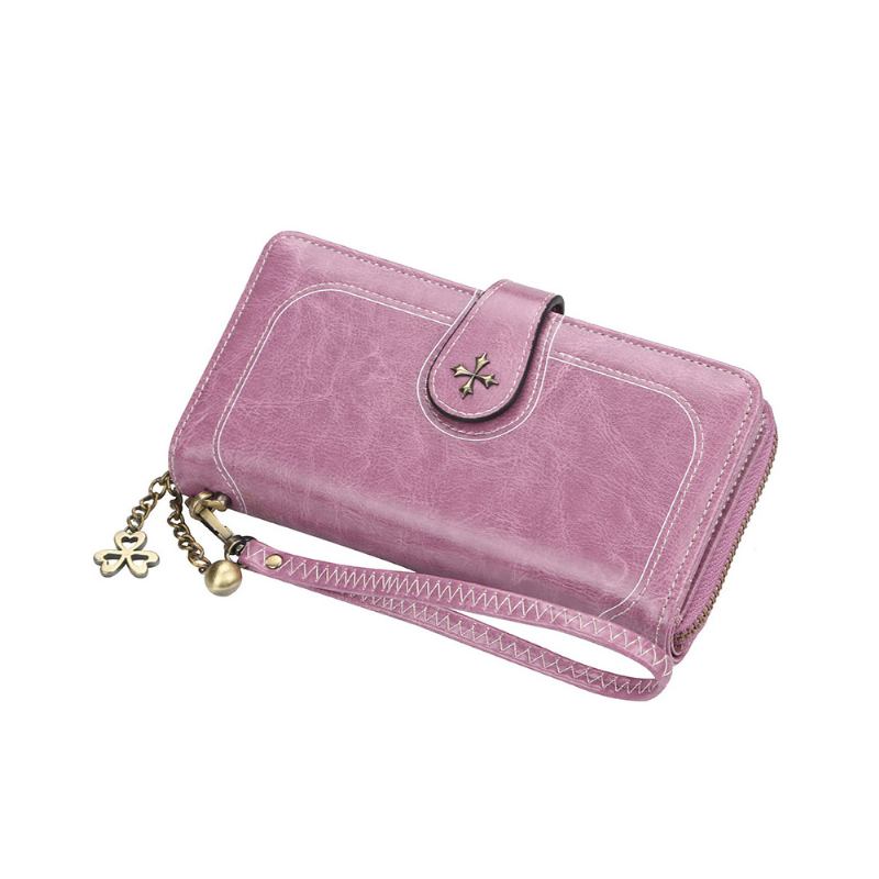 Baellerry Pu Purse Fashion Classic Πολυλειτουργικό Πορτοφόλι Γυναικείας Πόρπης Χάλκινο Φερμουάρ Κάρτα Ταυτότητας Τηλέφωνο Με Αλυσίδα