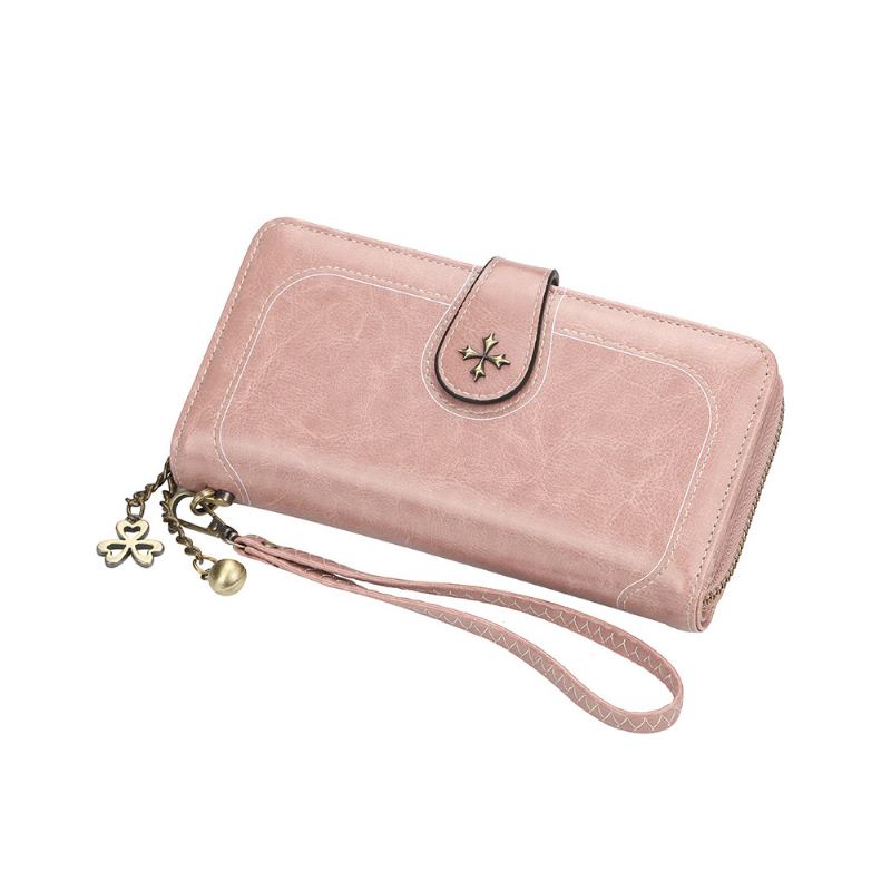 Baellerry Pu Purse Fashion Classic Πολυλειτουργικό Πορτοφόλι Γυναικείας Πόρπης Χάλκινο Φερμουάρ Κάρτα Ταυτότητας Τηλέφωνο Με Αλυσίδα