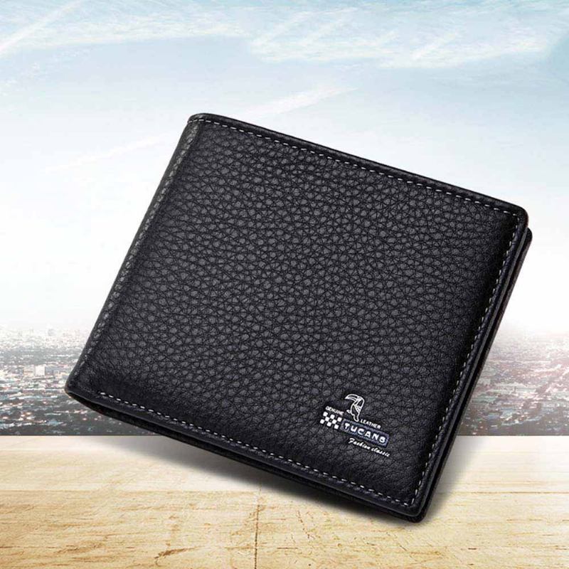 Bifold Side Flip Wallet High-end Business Men Ανδρικό Πορτοφόλι Πολυλειτουργική Τσάντα Ανδρών Ταξιδιωτικό Επιπλέον Χωρητικότητας