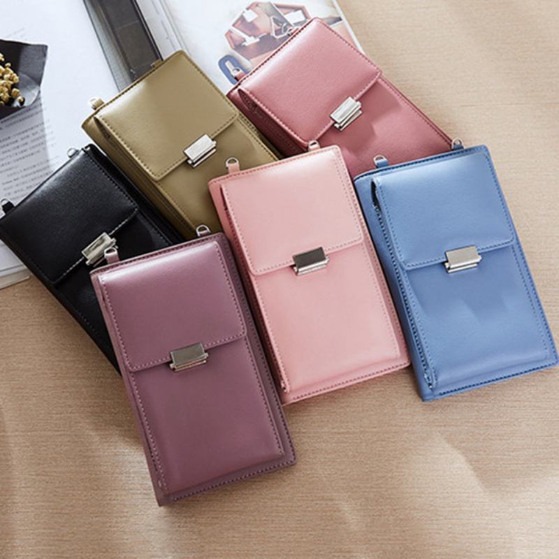 Candy Color Τσάντα Τηλεφώνου Πορτοφόλι Crossbody Τσάντες Ώμου Για Γυναίκες