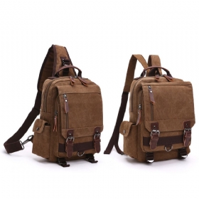 Canvas Outdoor Travel Messenger Τσάντα Στήθους Ol Unisex Σακίδιο Πλάτης Ώμου Για Άνδρες