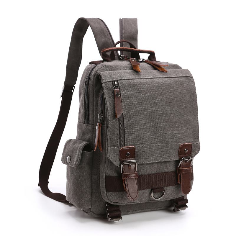 Canvas Outdoor Travel Messenger Τσάντα Στήθους Ol Unisex Σακίδιο Πλάτης Ώμου Για Άνδρες