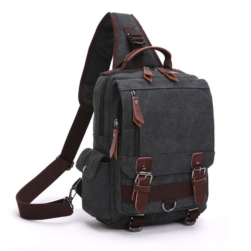 Canvas Outdoor Travel Messenger Τσάντα Στήθους Ol Unisex Σακίδιο Πλάτης Ώμου Για Άνδρες