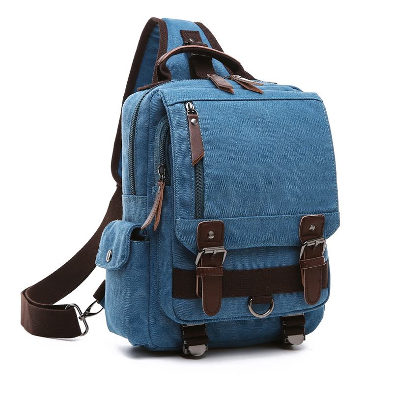 Canvas Outdoor Travel Messenger Τσάντα Στήθους Ol Unisex Σακίδιο Πλάτης Ώμου Για Άνδρες