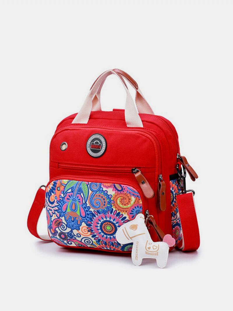 Canvas Practical Mommy Bag Multifunction Shoulder Bag Τσάντα Χιαστί Πλάτης