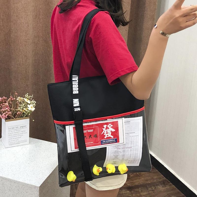 Canvas Tote Cute Duck Τσάντες Για Γυναίκες Casual Shoulder Work Bag Χιαστί Για Ραντεβού Ταξιδεύοντας Γυμναστήριο Αγορών