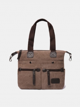 Ekphero Ανδρικές Γυναικείες Casual Canvas Multi-pocket Handbags Μαξιλάρι Τσάντα Χιαστί