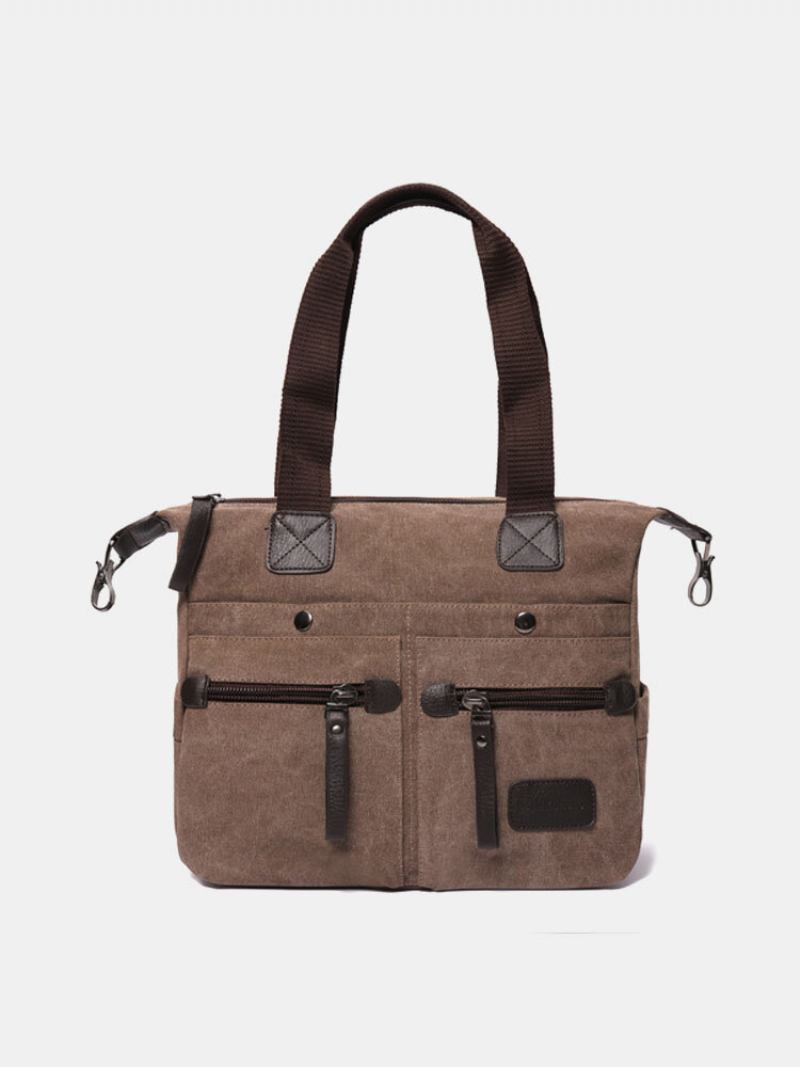 Ekphero Ανδρικές Γυναικείες Casual Canvas Multi-pocket Handbags Μαξιλάρι Τσάντα Χιαστί