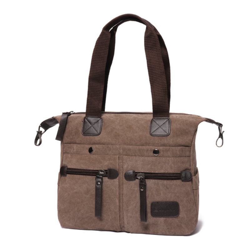 Ekphero Ανδρικές Γυναικείες Casual Canvas Multi-pocket Handbags Μαξιλάρι Τσάντα Χιαστί