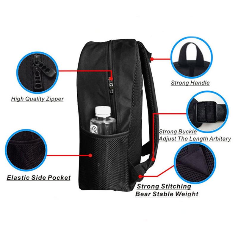 Εξατομικευμένη Εκτύπωση Laptop Backpack Αδιάβροχη Σχολική Τσάντα Υπολογιστή Με Κομψό Μοτίβο Για Αγόρια Και Κορίτσια