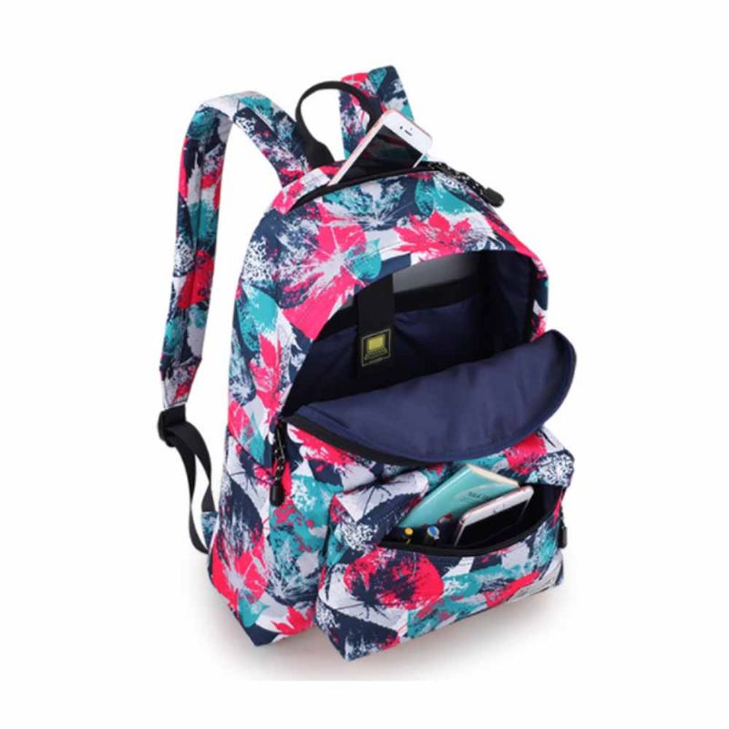 Fashion Leaves Printed Backpack Με Ανοξείδωτο Φερμουάρ Μεγάλης Χωρητικότητας Casual Σχολικό Σακίδιο Για Εφηβικούς Μαθητές