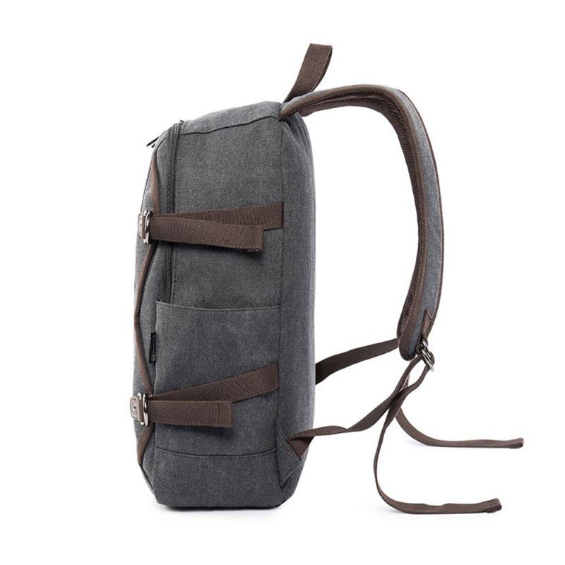 Fashion Vintage Canvas Ανδρικό Σακίδιο Πλάτης Laptop Messenger Τσάντα Ώμου Μεγάλης Χωρητικότητας Ταξιδιού Υπολογιστή Σχολική Φορητού