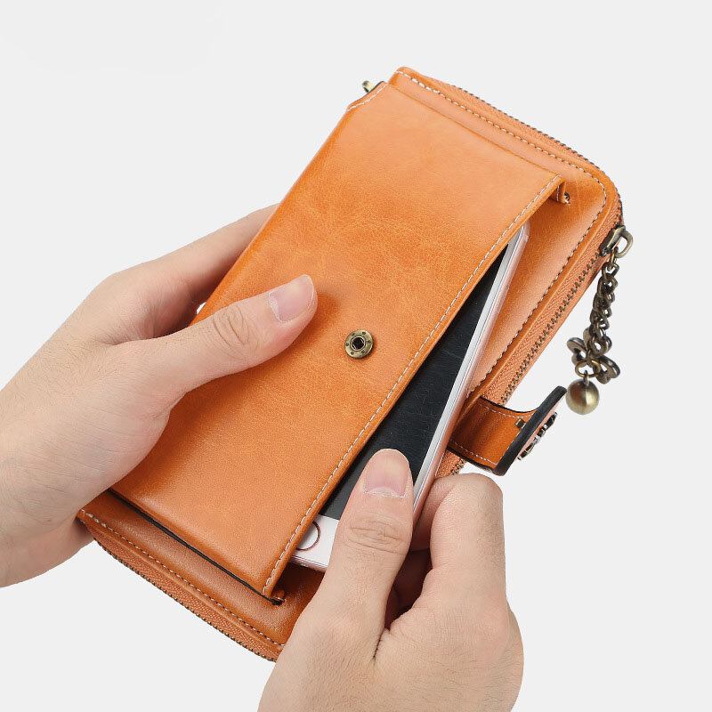 Φερμουάρ Casual Card Holder Phone Τσάντα Πορτοφόλι Γυναικεία