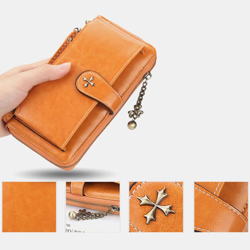 Φερμουάρ Casual Card Holder Phone Τσάντα Πορτοφόλι Γυναικεία