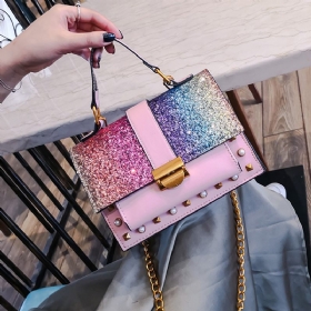 Φορητή Τσάντα Ώμου Fashion Sequins Messenger Ins Style Για Γυναίκες