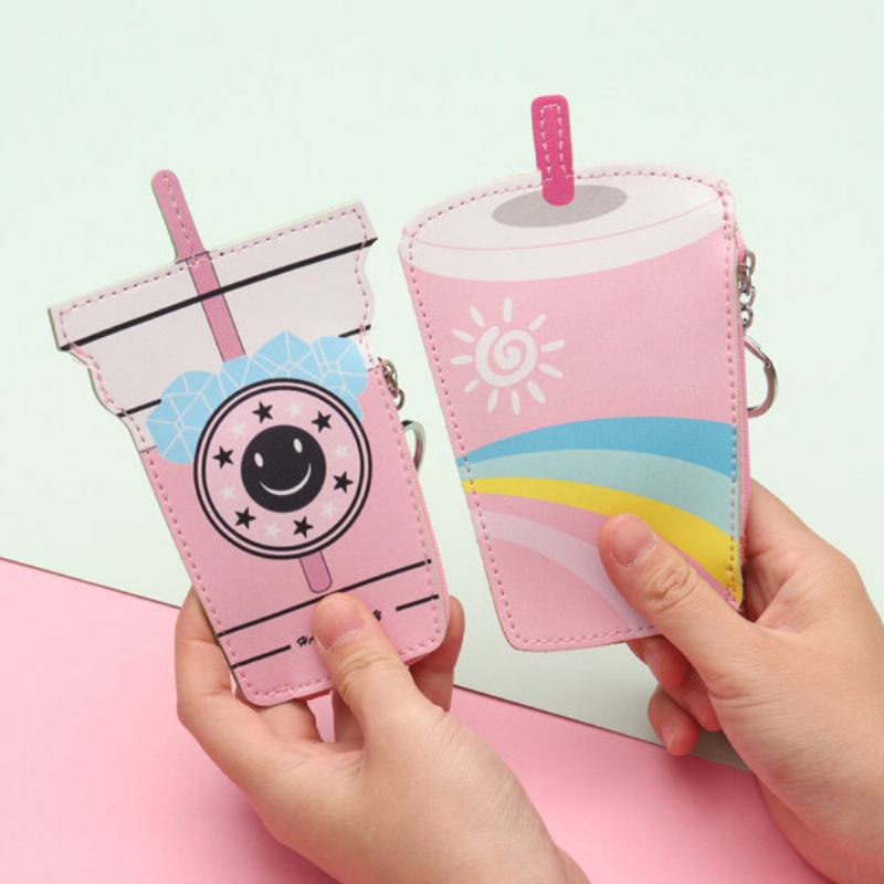 Girls Cute Ice Cream Shape Coin Bag Milk Tea Key Τσάντα Για Κάρτες