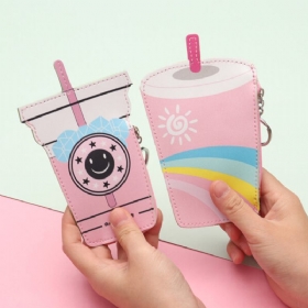 Girls Cute Ice Cream Shape Coin Bag Milk Tea Key Τσάντα Για Κάρτες