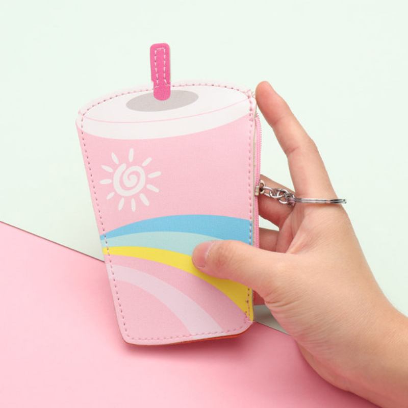 Girls Cute Ice Cream Shape Coin Bag Milk Tea Key Τσάντα Για Κάρτες