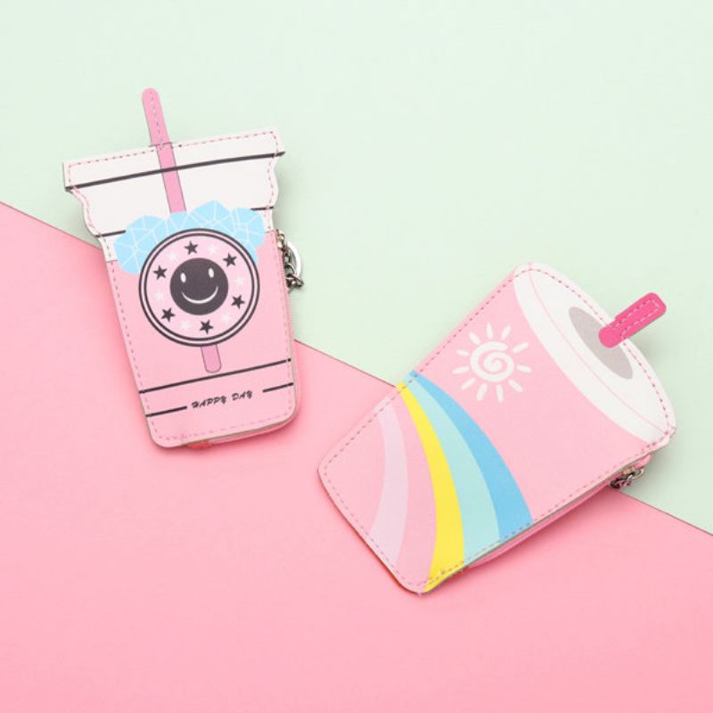 Girls Cute Ice Cream Shape Coin Bag Milk Tea Key Τσάντα Για Κάρτες