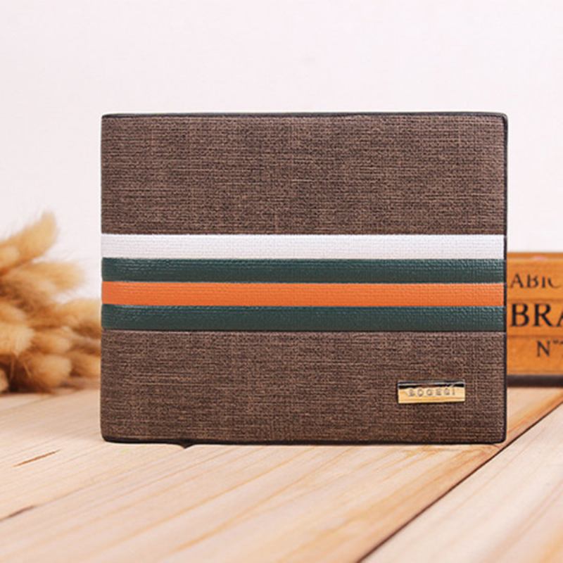 Γνήσιο Δέρμα Με Pu Bifold Wallet 11 Κουλοχέρηδες Καρτών Casual Card Pack Τσαντάκι Για Άνδρες