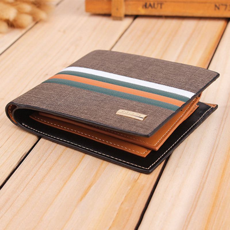 Γνήσιο Δέρμα Με Pu Bifold Wallet 11 Κουλοχέρηδες Καρτών Casual Card Pack Τσαντάκι Για Άνδρες