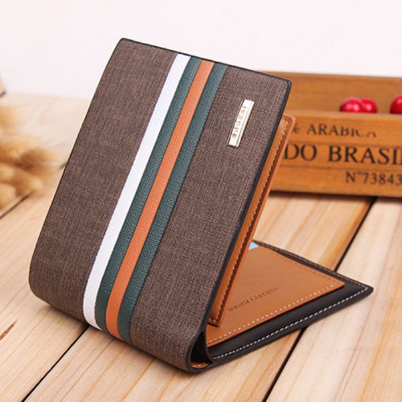 Γνήσιο Δέρμα Με Pu Bifold Wallet 11 Κουλοχέρηδες Καρτών Casual Card Pack Τσαντάκι Για Άνδρες