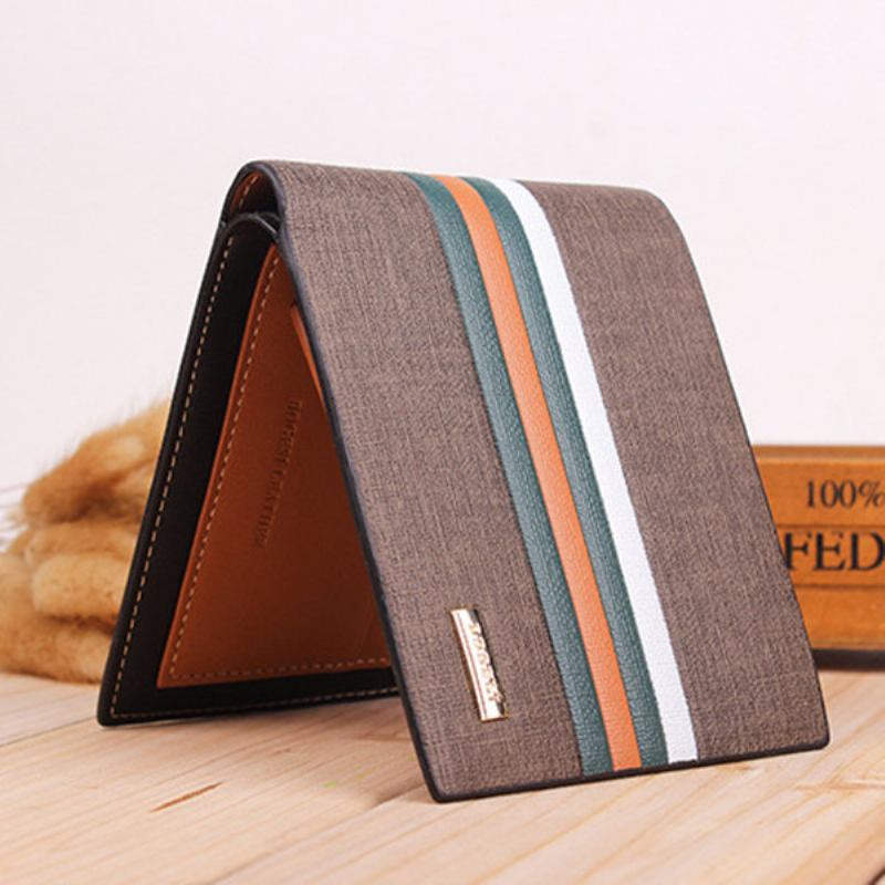 Γνήσιο Δέρμα Με Pu Bifold Wallet 11 Κουλοχέρηδες Καρτών Casual Card Pack Τσαντάκι Για Άνδρες