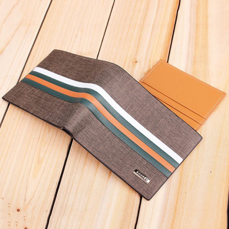 Γνήσιο Δέρμα Με Pu Bifold Wallet 11 Κουλοχέρηδες Καρτών Casual Card Pack Τσαντάκι Για Άνδρες