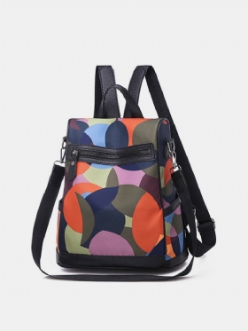 Γυναικεία Αντικλεπτική Τσάντα Ώμου Colorblock Casual Backpack Πολλαπλών Λειτουργιών