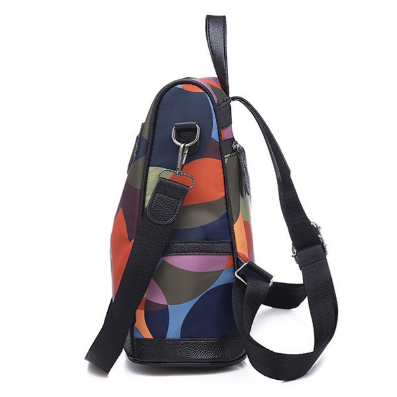 Γυναικεία Αντικλεπτική Τσάντα Ώμου Colorblock Casual Backpack Πολλαπλών Λειτουργιών