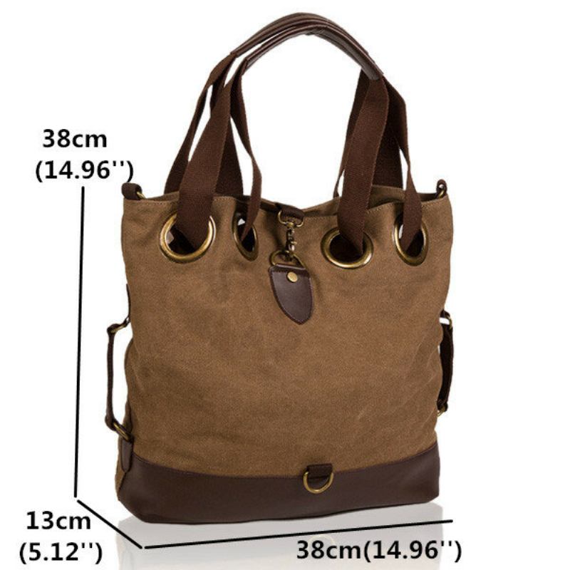 Γυναικεία Casual Canvas Bucket Bag Τσάντα Μεγάλου Χωρητικότητας