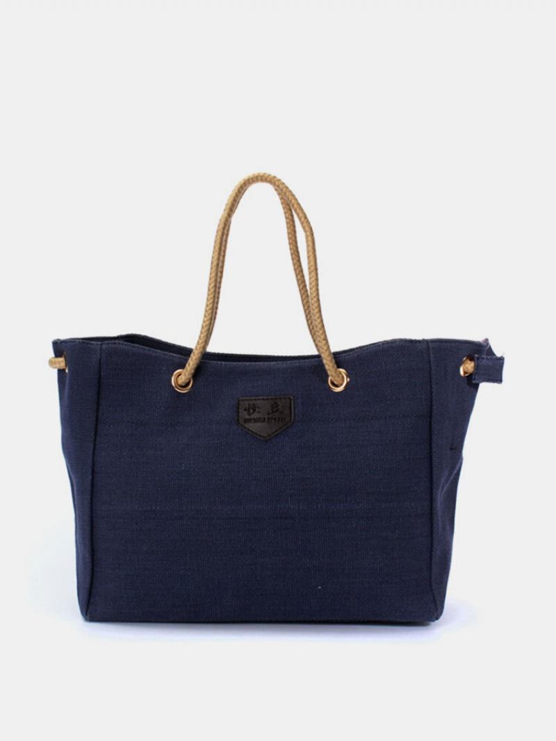 Γυναικεία Casual Canvas Shopping Bag Τσάντα Tote Messenger