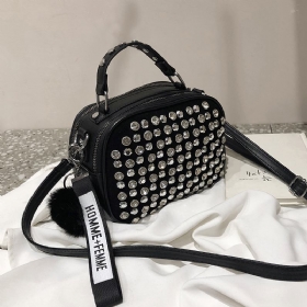 Γυναικεία Δερμάτινη Τσάντα Ώμου Full Diamonds Lady Crossbody 2023 Luxury Handbags Γυναικείες Τσάντες Σχεδιαστής