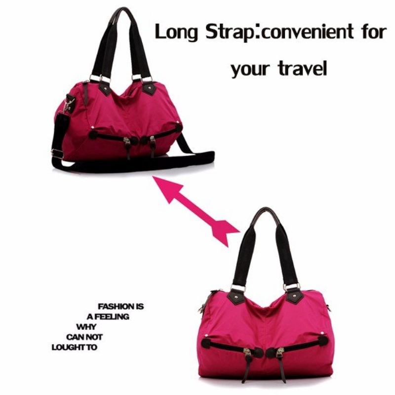 Γυναικεία Νέα Fashion Triangle Creative Bag Nylon Handbag Τσάντα Χιαστί Φόρμας Δύο Τεμαχίων