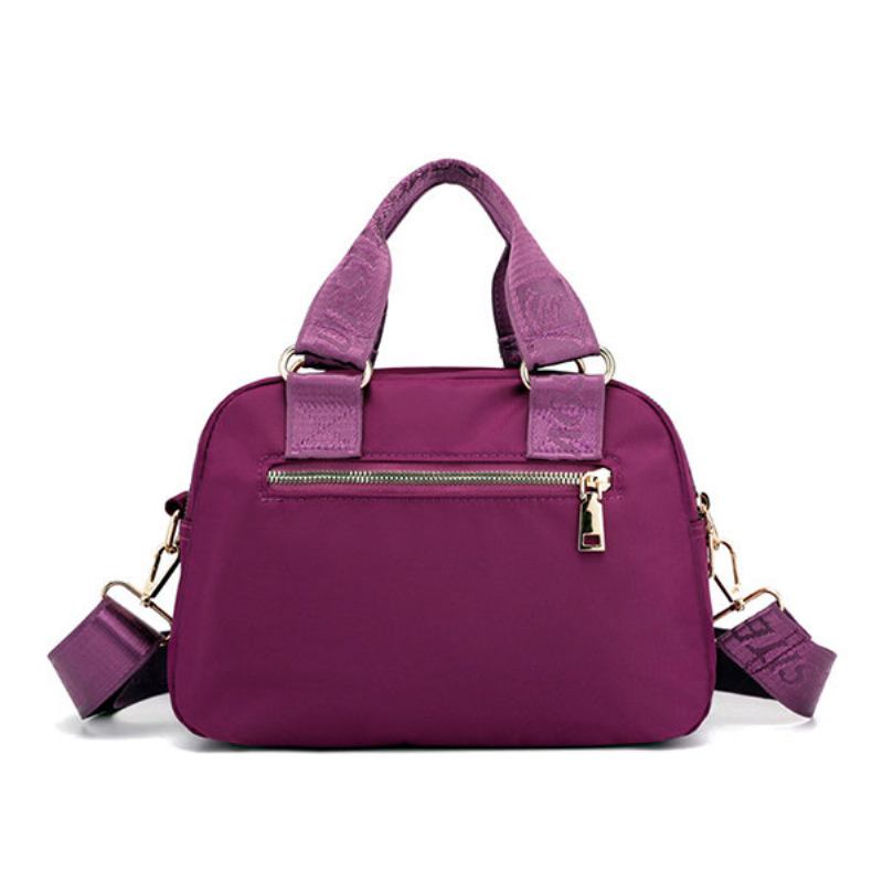 Γυναικεία Nylon Τσάντα Χιαστί Με Πολλές Τσέπες Solid Leisure Handbag Casual Ώμου