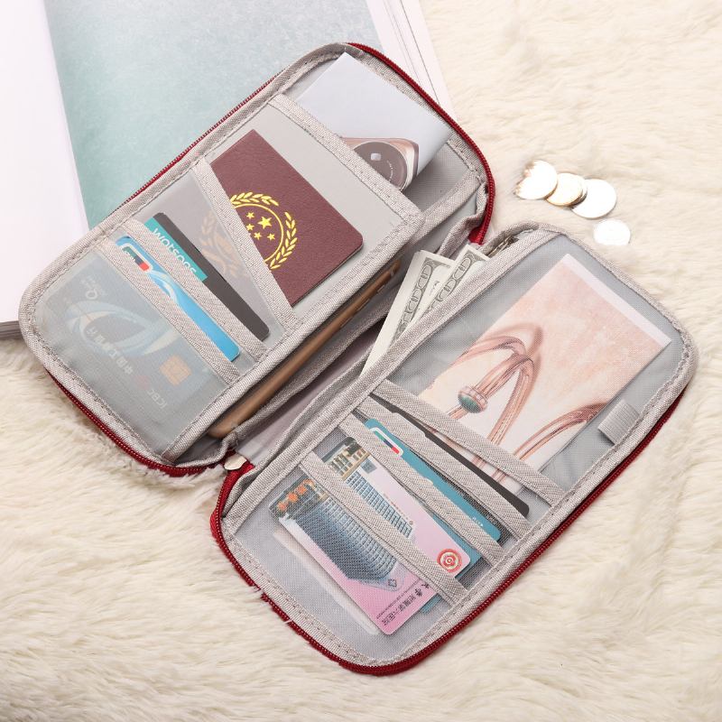 Γυναικεία Oxford Passport Bag Portable Boarding Bag Clutches Bag