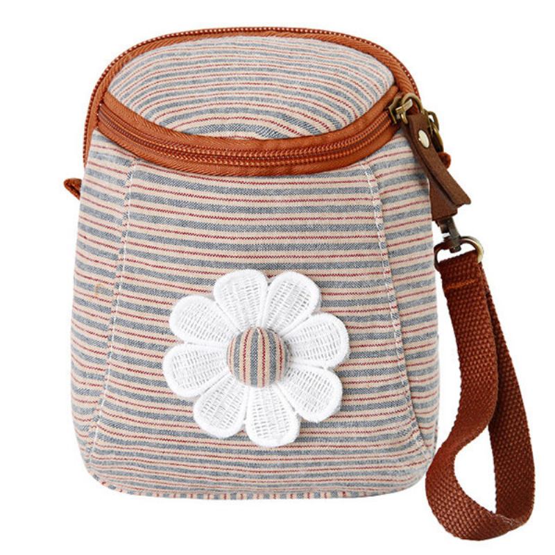 Γυναικεία Τσάντα 6 Ιντσών Τηλεφωνική 6 Mini Crossbody Cnavas Floral