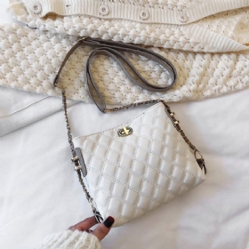 Γυναικεία Τσάντα Νέα Pu Linge Chain Fashion Messenger Απλή Wild Shoulder Bag