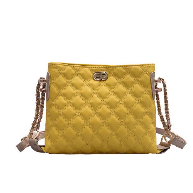 Γυναικεία Τσάντα Νέα Pu Linge Chain Fashion Messenger Απλή Wild Shoulder Bag