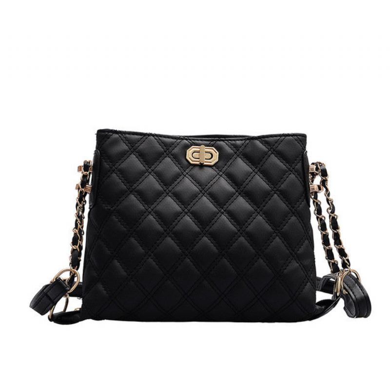 Γυναικεία Τσάντα Νέα Pu Linge Chain Fashion Messenger Απλή Wild Shoulder Bag