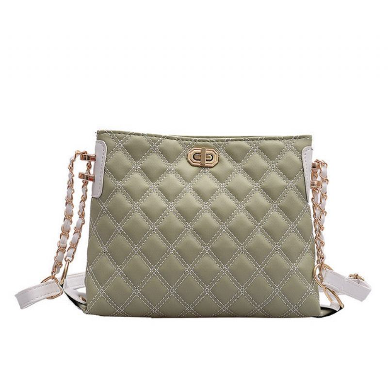 Γυναικεία Τσάντα Νέα Pu Linge Chain Fashion Messenger Απλή Wild Shoulder Bag