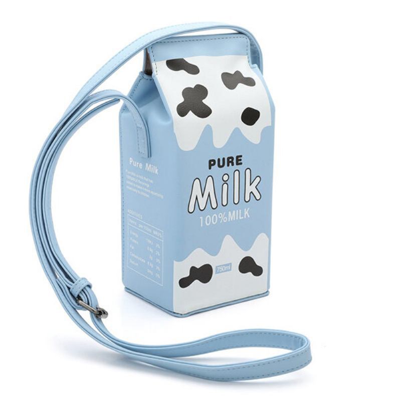 Γυναικεία Τσάντα Χιαστί 6.5 Ιντσών Cute Milk Box Casual