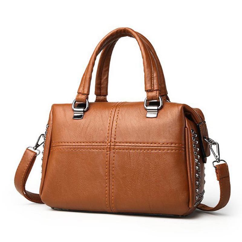 Γυναικείες Ραφές Ravert Τσάντα Leisure Boston Solid Crossbody