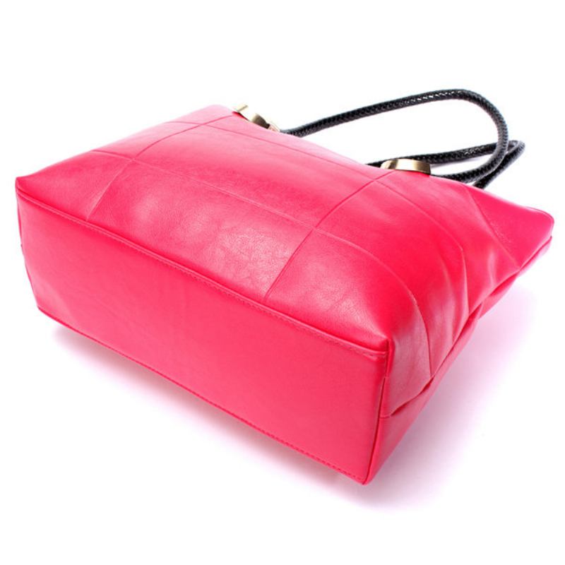 Γυναικείες Τσάντες Candy Color Casual Elegant Handbags Ώμου Με Φερμουάρ Αναψυχής