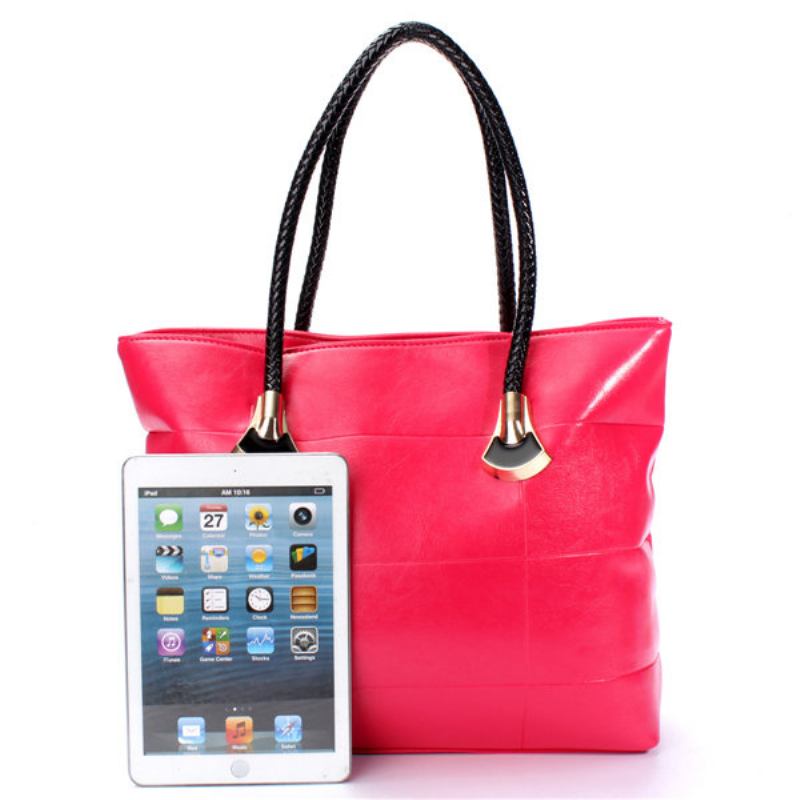 Γυναικείες Τσάντες Candy Color Casual Elegant Handbags Ώμου Με Φερμουάρ Αναψυχής