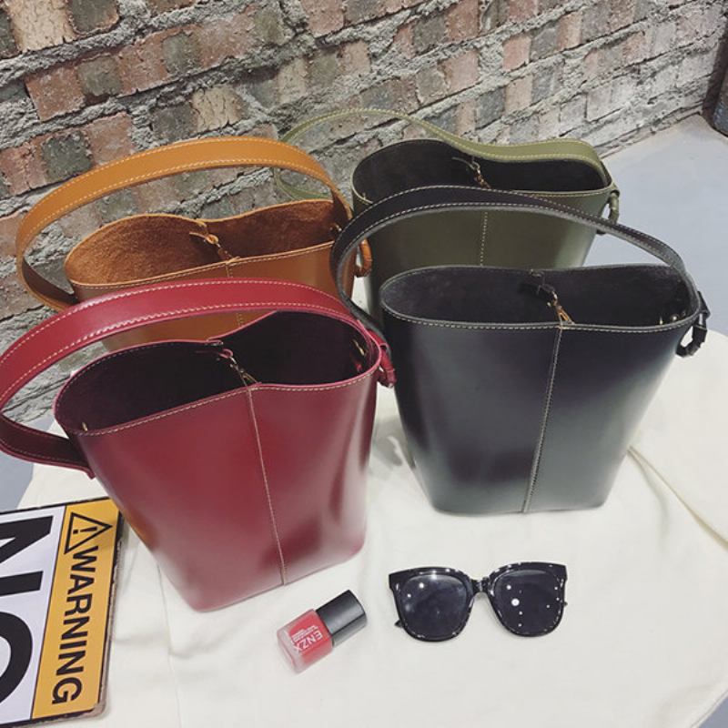 Γυναικείες Τσάντες Pu Bucket Leisure 2pcs Χιαστί Μεγάλης Χωρητικότητας