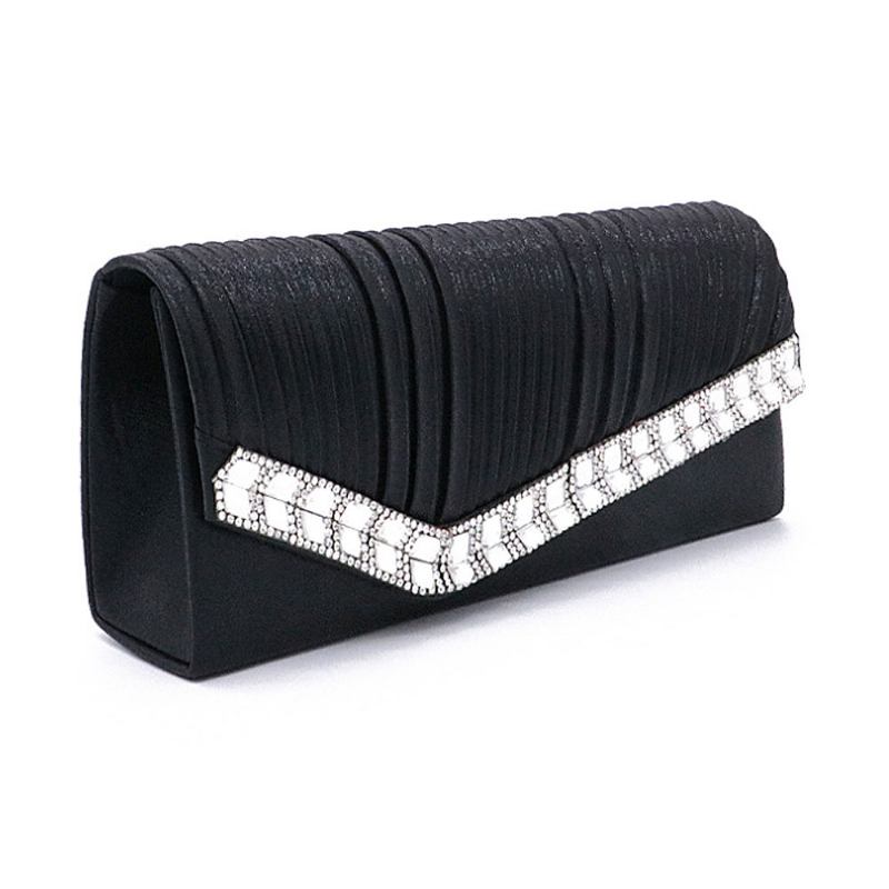 Γυναικείο Clutch Για Πάρτι Γενεθλίων Γάμου Κομψό Μακρύ Τσαντάκι Με Διαμαντένια Διακόσμηση Κομψή Τσάντα Ώμου Με Αποσπώμενη Αλυσίδα Με Μαγνητική Κουμπωτή