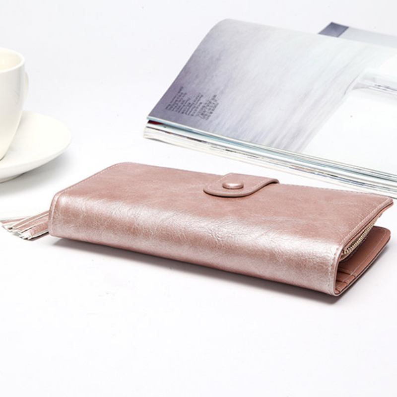 Γυναικείο Laser Pu Δερμάτινο Πορτοφόλι Κομψό Wristlet Wallet Clutches Τσάντα