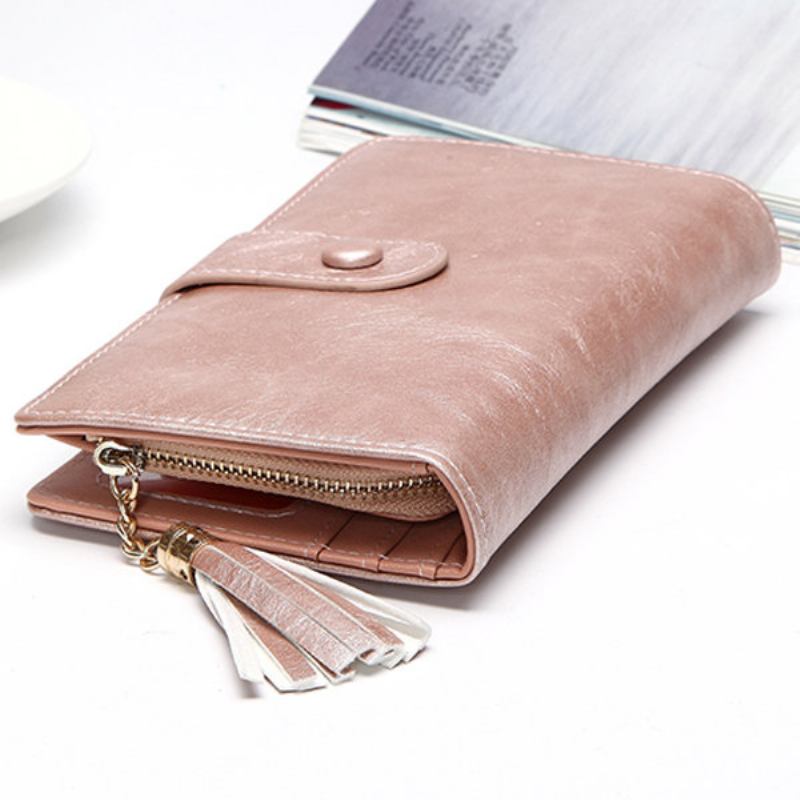 Γυναικείο Laser Pu Δερμάτινο Πορτοφόλι Κομψό Wristlet Wallet Clutches Τσάντα