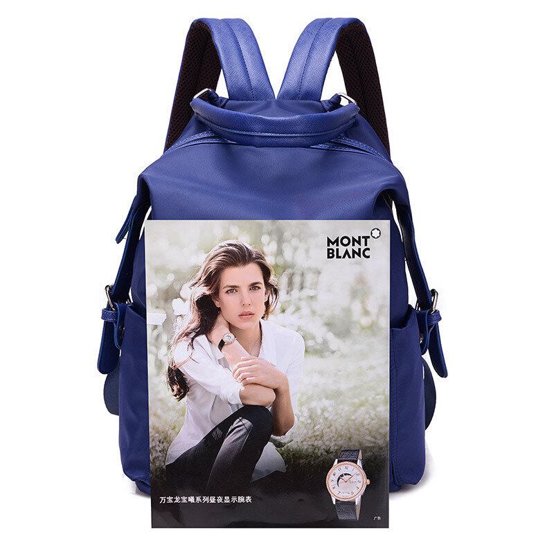 Γυναικείο Nylon Backpack Multizipper Students School